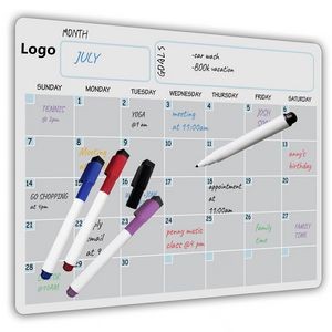 Magnetic Dry Erase Calendar for Fridge Reusable Monthly Calendar