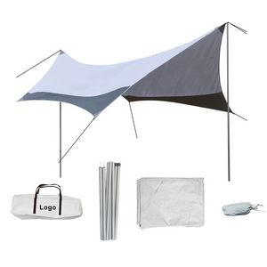 14 ft x 14 ft Hammock Rain Fly Camping Tent Tarp