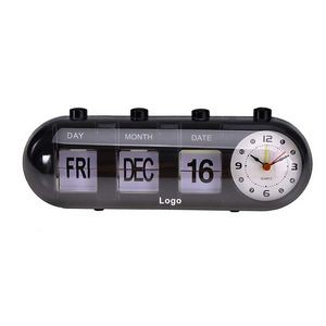 Manual Analog Flip Desk Table Alarm Clock