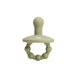 Silicone Newborn Pacifiers with Collapsible Handle