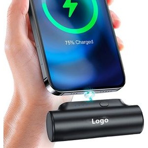 Mini Portable Charger for Phone Built in 3 Cables 3000mAh Ultra-Compact Power Bank