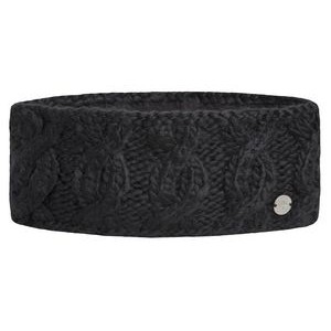 Cable Headband - Black - Fleece Lined