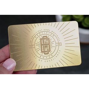 Brass Finish Business Cards