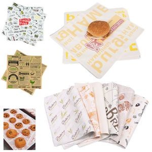 Grease Resistant Paper Wrapper For Hamburgers
