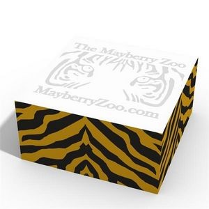 4" x 4" x 2" Sticky note cube with imprinted sides