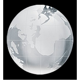 Crystal Clear Globe Paperweight
