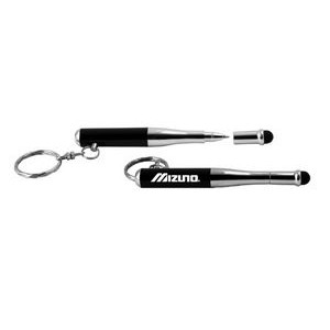 Baseball Bat Keychain Pen w/Stylus & Flashlight