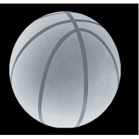 Crystal Basketball Paperweight