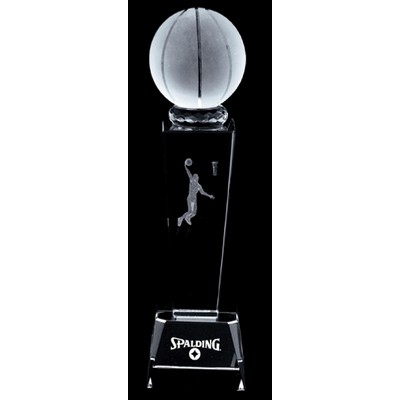 3D Basketball Crystal Sport Trophy