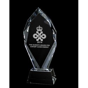 Small Flame Crystal Trophy