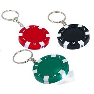 Casino Chip Key Light Keychain