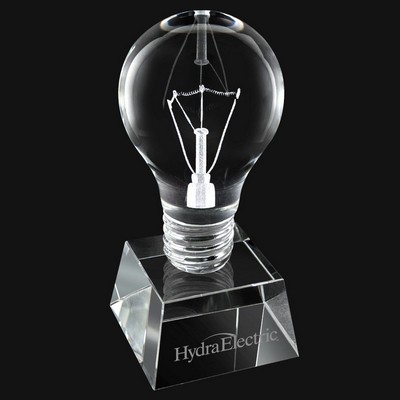Crystal Light Bulb Short Trophy