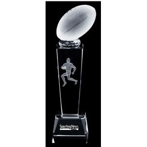 3D Football Crystal Sport Trophy