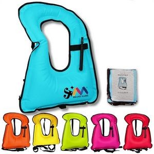 Durable Adjustable Diving Swimming Inflatable Snorkel Vest with Logo
