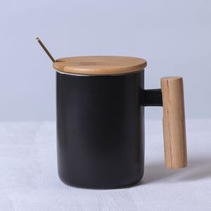 11 Oz. Multi-Colored Coffee Mug w/Lid & Spoon