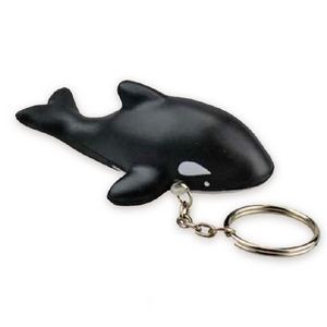 Custom PU Killer Whale Keychain Stress Ball
