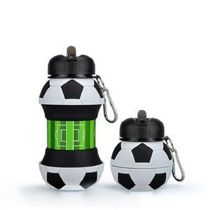 19 Oz. Collapsible Foldable Spherical Sports Water Bottle