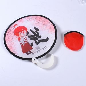 Polyester Twist and Chill Hand Fan w/Pouch