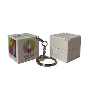 Mini Rubik's Cube with Keychain (2x2)