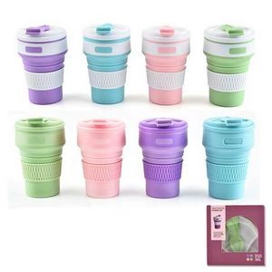 Customized Heat-Resistant Collapsible Silicone Cup 12oz
