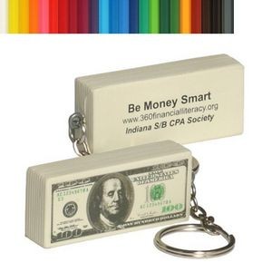 One-Hundred Dollar Bill Stress Reliever Key Chain