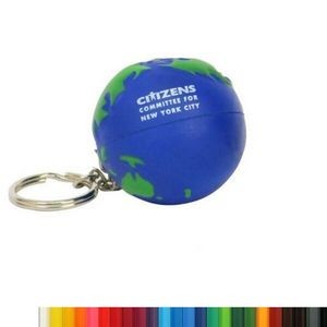 PU Earth Ball Stress Reliever Key Chain