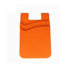 Dual Pockets Silicone Cell Phone Wallet