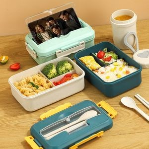 Microwavable Lunch Box Insulated Plastic Square Fast Food Container