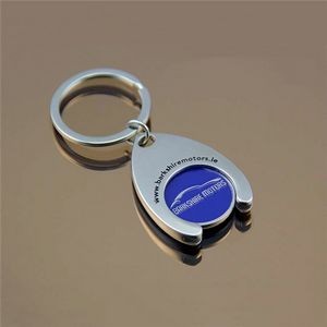 Customized Shopping Cart Coin with Key Chain Token Holder