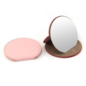 Round Shape Foldable Mirror w/Stand