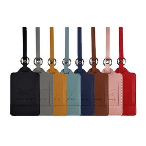 Leather Bag Tag With Foil Stamping Logo
