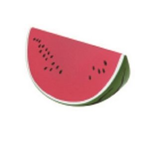 PU Watermelon Slice Shaped Stress Ball w/Keychain