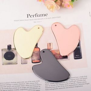 Customized Stainless Steel Heart-shaped Gua Sha Massager