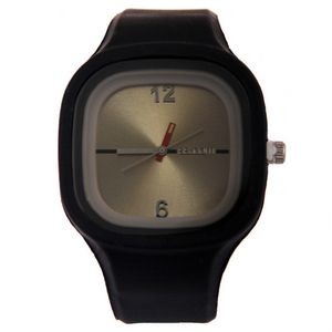 Square Silicone Electronic Watch