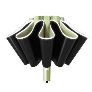 10 Ribs Windproof UV Protective Umbrella w/Reflective Strips