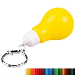 PU Foam Light Bulb Stress Ball Keychains