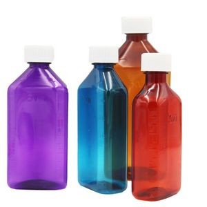 Custom Clear Plastic Liquid Bottle w/Childproof Lid & Scale