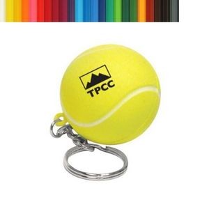 Tennis Ball PU Stress Reliever Key Chain