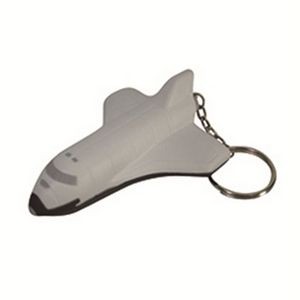 Space Shuttle Shaped Stress Reliever w/Keychain