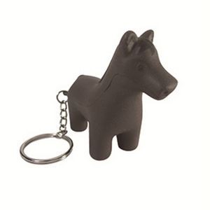 Horse Shaped Stress Reliever w/Keychain