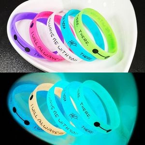 Luminous Silicone Wristbands w/Logo