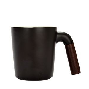 12 Oz. Multi-Colored Coffee Mug w/Wooden Handle