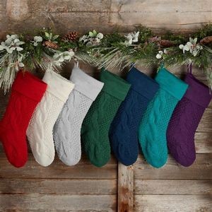 Knitted Wool Christmas Candy Socks