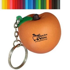 Peach PU Stress Reliever Key Chain