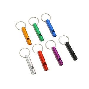 Aluminum Metal Whistle Key Chain