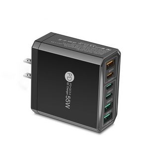 Six-port 55W Travel Fast Charger
