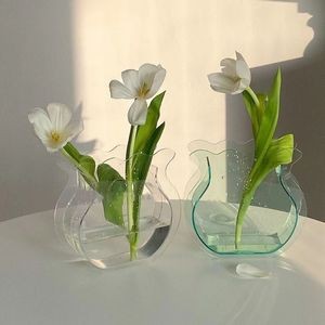 Customized Colorful Acrylic Fishtail Shaped Vase