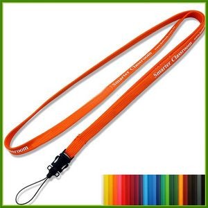 Polyester Sublimated Lanyard w/Cell Phone Loop