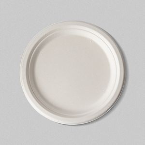 Disposable Round Paper Plate w/Logo