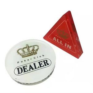 Crystal Dealer POKER CHIPS with Logo